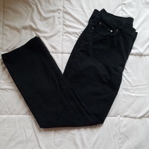 Levi's 505 Black Straight Leg Jeans